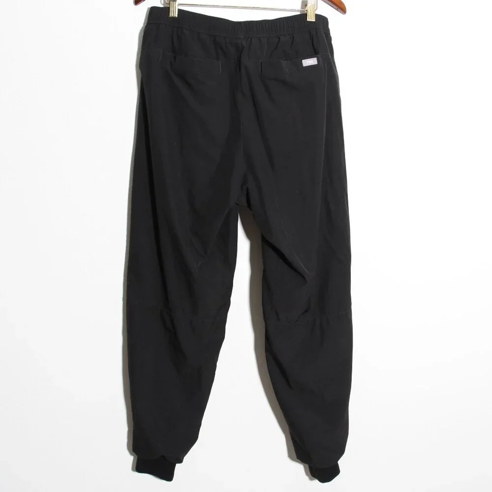 FIGS Men's Tansen Slim FreeX Lined Jogger Scrub Pants Black Technical Collection